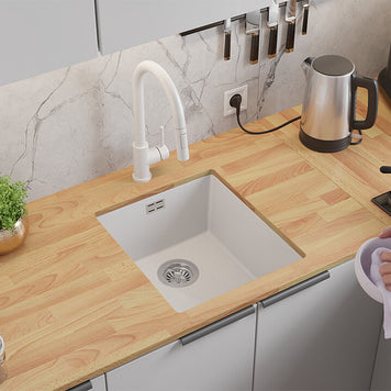 Chiuvetă granit sub blat London 45 XXL – Cuvă 370×430×200 mm