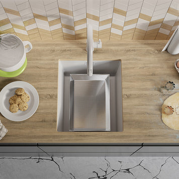 Chiuvetă granit sub blat London 45 XXL – Cuvă 370×430×200 mm