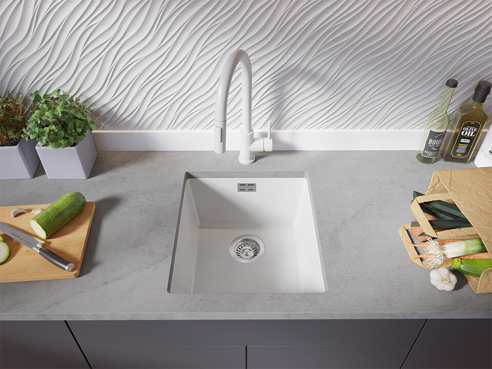 Chiuvetă granit sub blat London 45 XXL – Cuvă 370×430×200 mm