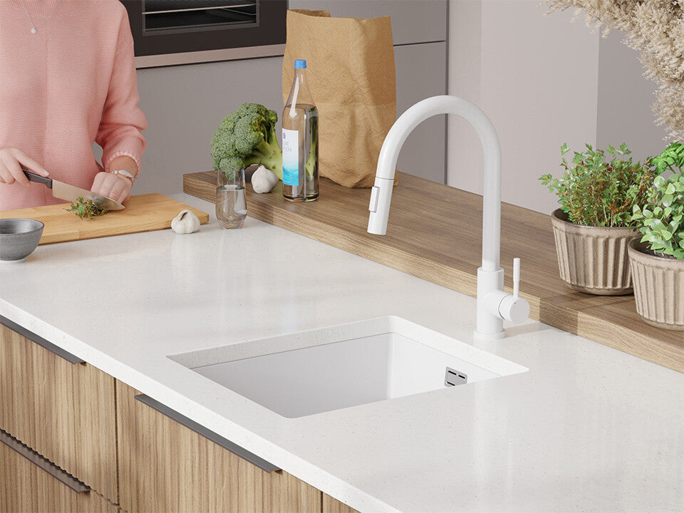 Chiuvetă granit sub blat London 45 XXL – Cuvă 370×430×200 mm