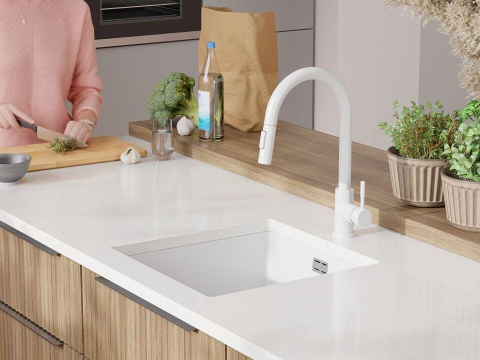 Chiuvetă granit sub blat London 50 XXL – Cuvă 420×430×200 mm