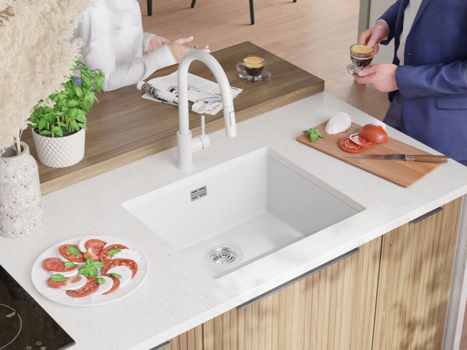 Chiuvetă granit sub blat London 60 XXL – Cuvă 520×430×200 mm