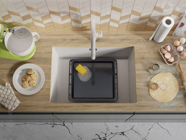 Chiuvetă granit sub blat London 70 XXL – Cuvă 620×430×200 mm