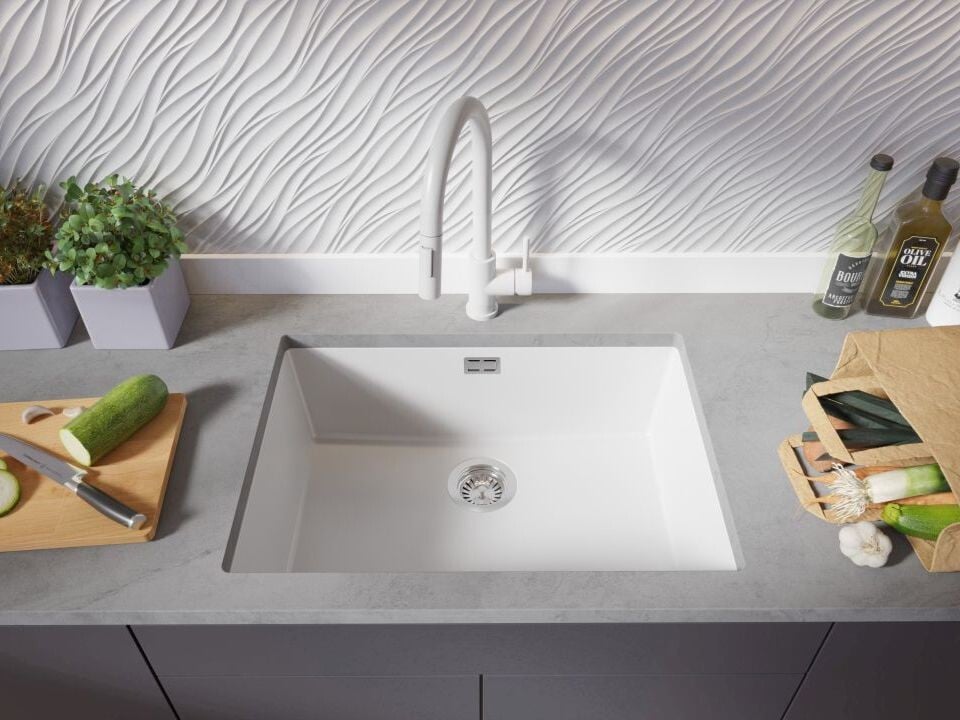 Chiuvetă granit sub blat London 70 XXL – Cuvă 620×430×200 mm