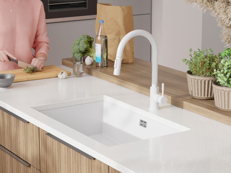 Chiuvetă granit sub blat London 80 XXL – Cuvă 720×430×200 mm