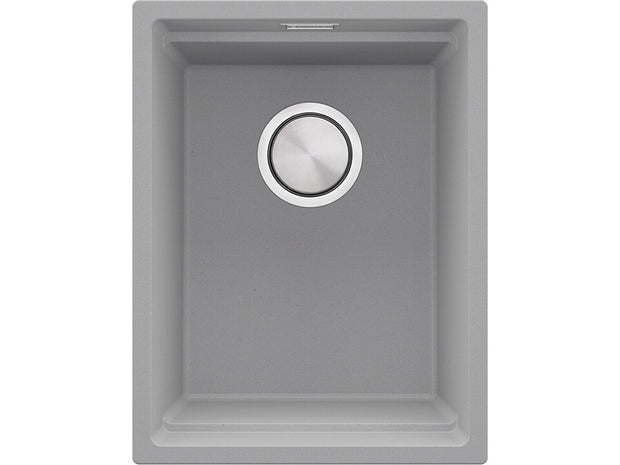 Chiuvetă de bucătărie din granit sub blat cu cea mai mare cuvă XXL – Praga 40 Level (+ scurgător cu rolă GRATUIT)