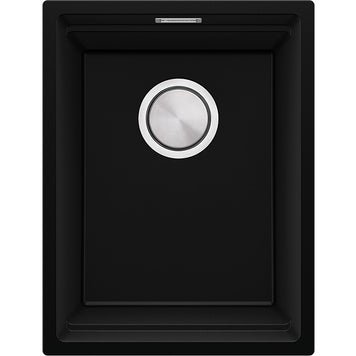 Chiuvetă de bucătărie din granit sub blat cu cea mai mare cuvă XXL – Praga 40 Level (+ scurgător cu rolă GRATUIT)