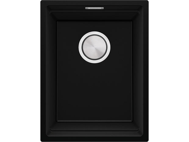 Chiuvetă de bucătărie din granit sub blat cu cea mai mare cuvă XXL – Praga 40 Level (+ scurgător cu rolă GRATUIT)