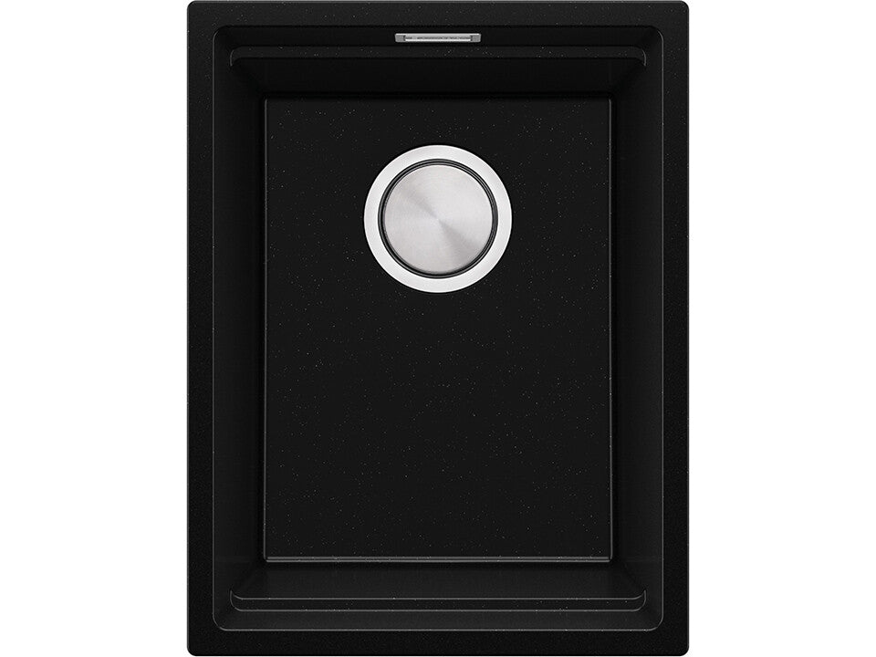 Chiuvetă de bucătărie din granit sub blat cu cea mai mare cuvă XXL – Praga 40 Level (+ scurgător cu rolă GRATUIT)