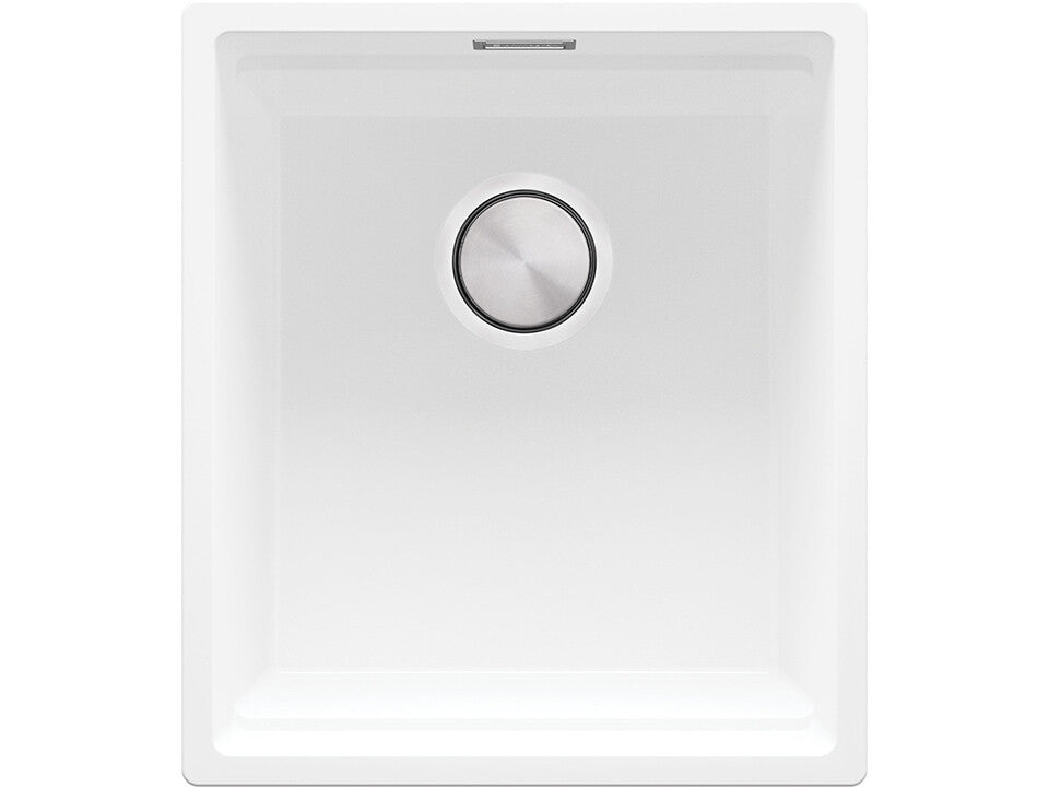 Chiuvetă de bucătărie din granit sub blat cu cuvă XXL și sistem Level – Praga 45 Level (+ scurgător cu rolă GRATUIT)