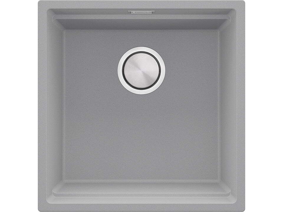 Chiuvetă de bucătărie din granit sub blat cu cea mai mare cuvă XXL – Praga 50 Level (+ scurgător cu rolă GRATUIT)