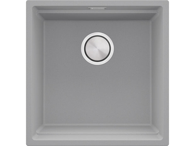 Chiuvetă de bucătărie din granit sub blat cu cea mai mare cuvă XXL – Praga 50 Level (+ scurgător cu rolă GRATUIT)