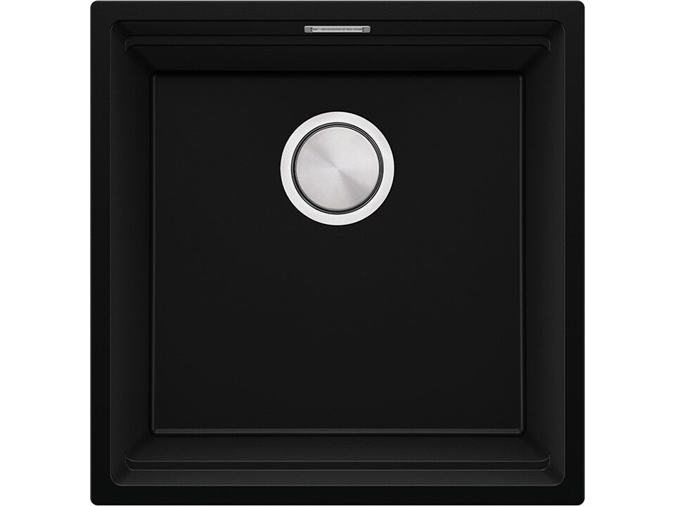 Chiuvetă de bucătărie din granit sub blat cu cea mai mare cuvă XXL – Praga 50 Level (+ scurgător cu rolă GRATUIT)