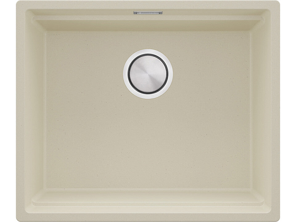 Chiuvetă de bucătărie din granit sub blat cu cea mai mare cuvă XXL — Praga 60 Level (+ scurgător cu rolă GRATUIT)