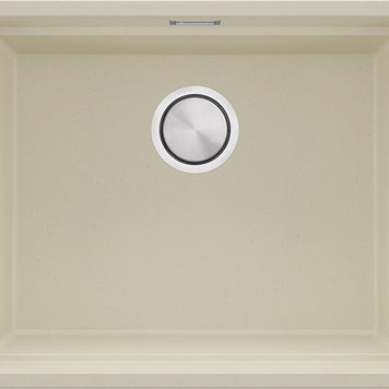 Chiuvetă de bucătărie din granit sub blat cu cea mai mare cuvă XXL — Praga 60 Level (+ scurgător cu rolă GRATUIT)