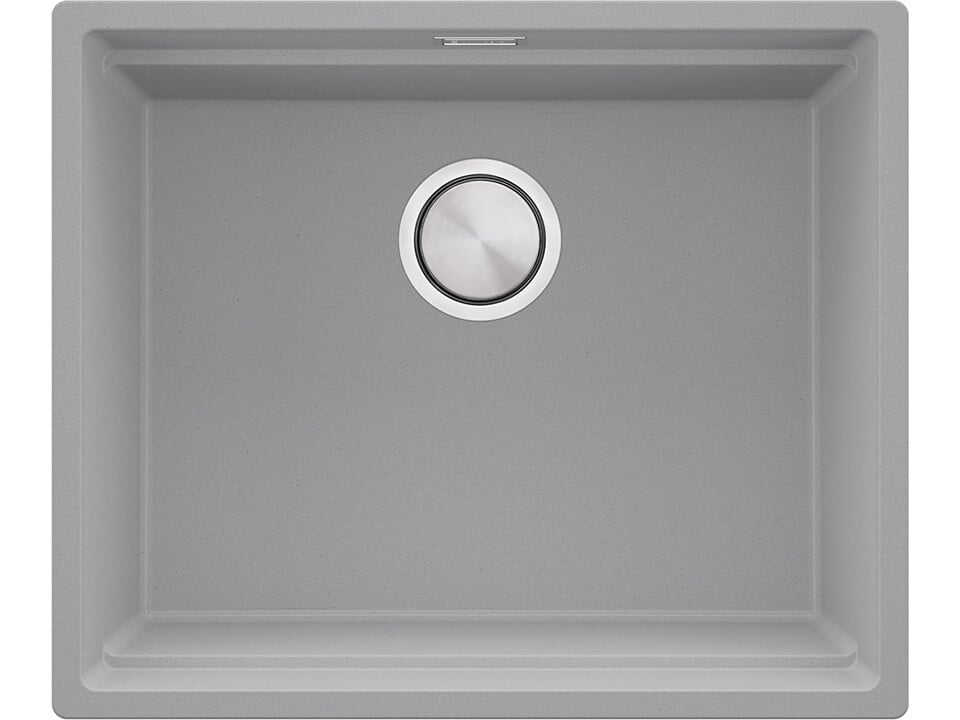 Chiuvetă de bucătărie din granit sub blat cu cea mai mare cuvă XXL — Praga 60 Level (+ scurgător cu rolă GRATUIT)
