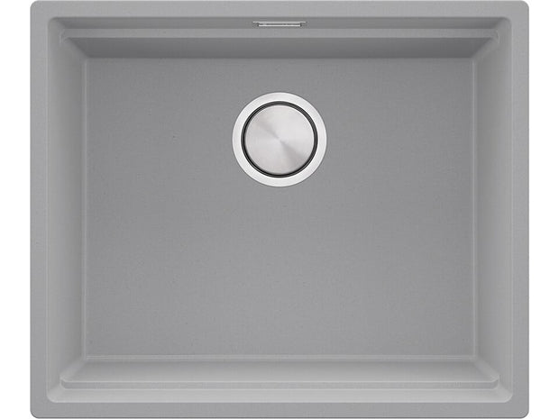 Chiuvetă de bucătărie din granit sub blat cu cea mai mare cuvă XXL — Praga 60 Level (+ scurgător cu rolă GRATUIT)