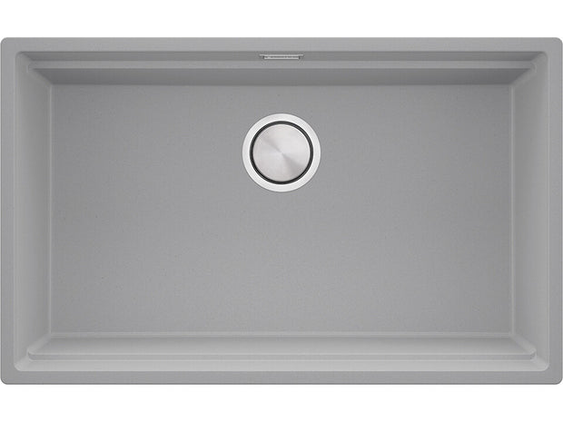 Chiuvetă de bucătărie din granit sub blat cu cea mai mare cuvă XXL – Praga 80 Level (+ scurgător cu rolă GRATUIT)