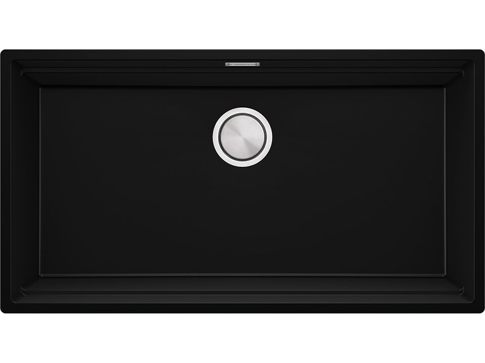 Chiuvetă de bucătărie din granit sub blat cu cea mai mare cuvă XXL – Praga 90 Level (+ scurgător cu rolă GRATUIT)