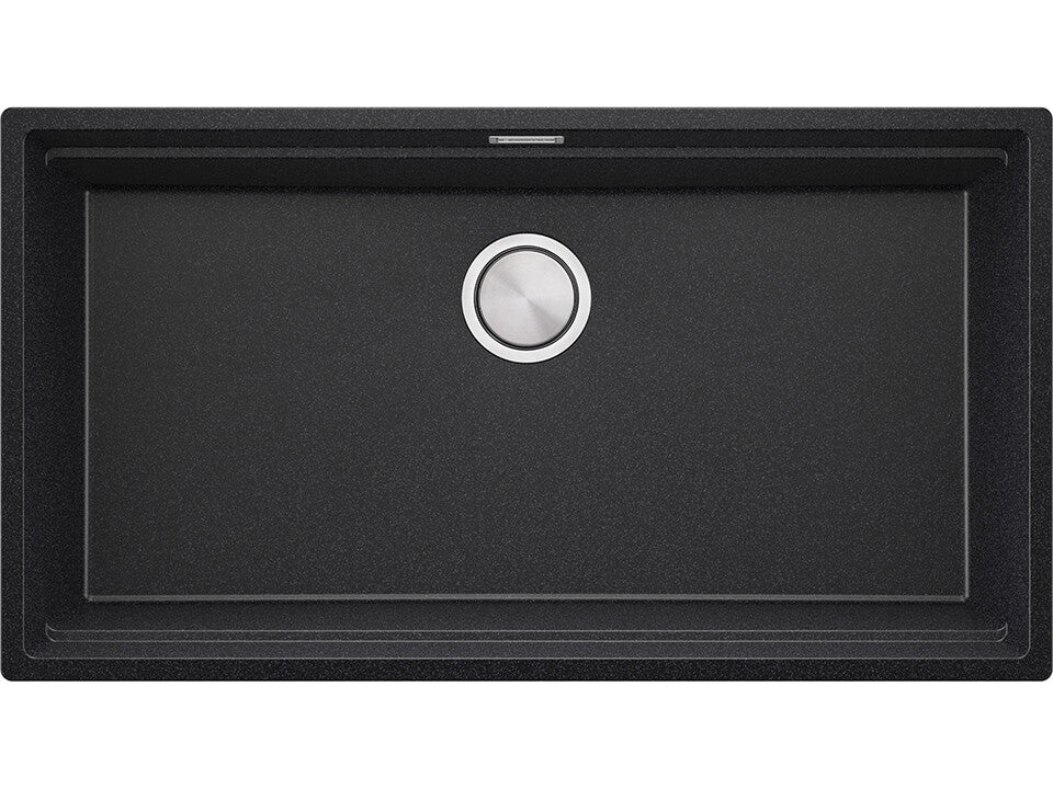 Chiuvetă de bucătărie din granit sub blat cu cea mai mare cuvă XXL – Praga 90 Level (+ scurgător cu rolă GRATUIT)