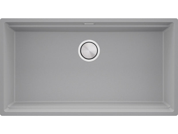 Chiuvetă de bucătărie din granit sub blat cu cea mai mare cuvă XXL – Praga 90 Level (+ scurgător cu rolă GRATUIT)