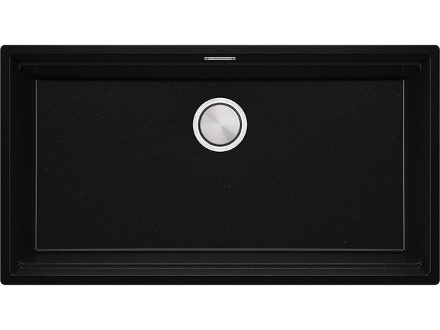 Chiuvetă de bucătărie din granit sub blat cu cea mai mare cuvă XXL – Praga 90 Level (+ scurgător cu rolă GRATUIT)