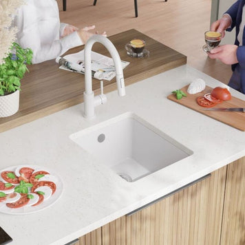 Chiuvetă de bucătărie din granit sub blat cu o cuvă XL – Veneția 40 Easy