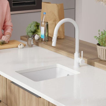 Chiuvetă de bucătărie din granit sub blat cu o cuvă XL – Veneția 40 Easy