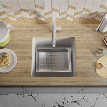 Chiuvetă de bucătărie din granit sub blat cu o cuvă mare XL Veneția 50 Easy