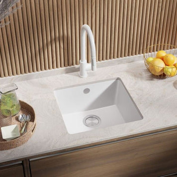 Chiuvetă de bucătărie din granit sub blat cu o cuvă mare XL Veneția 50 Easy