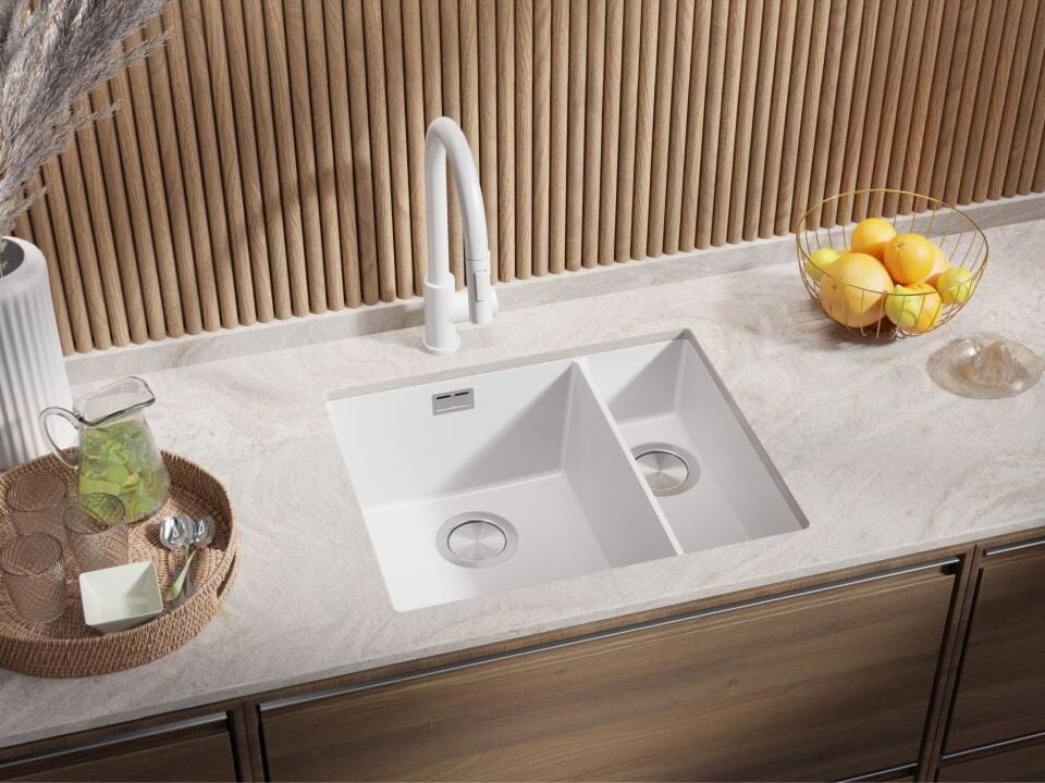 Chiuvetă granit sub blat London 60 Duo – Două cuve (principală + auxiliară)