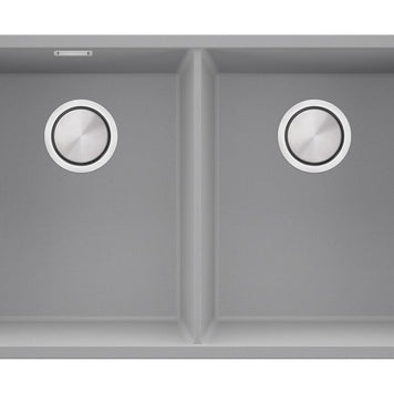 London 80 Twin — chiuvetă dublă sub blat, cuve XXL egale, design minimalist