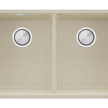 London 80 Twin — chiuvetă dublă sub blat, cuve XXL egale, design minimalist