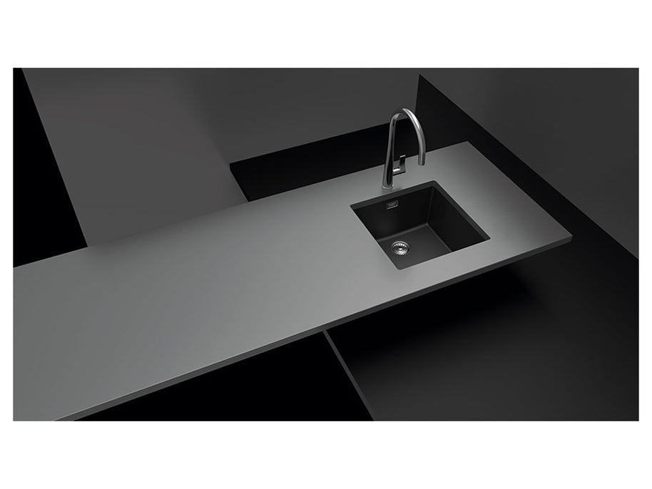 Chiuvetă bucătărie granit compozit Schock Greenwich N-100 Berry 456x456 mm, montaj pe/sub blat, purpuriu roz