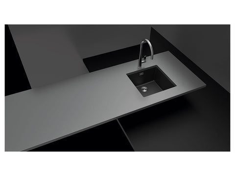 Chiuvetă bucătărie granit compozit Schock Greenwich N-100 Berry 456x456 mm, montaj pe/sub blat, purpuriu roz