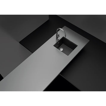 Chiuvetă bucătărie granit compozit Schock Greenwich N-100S Bronze 406x456 mm, montaj pe/sub blat, maro bronz