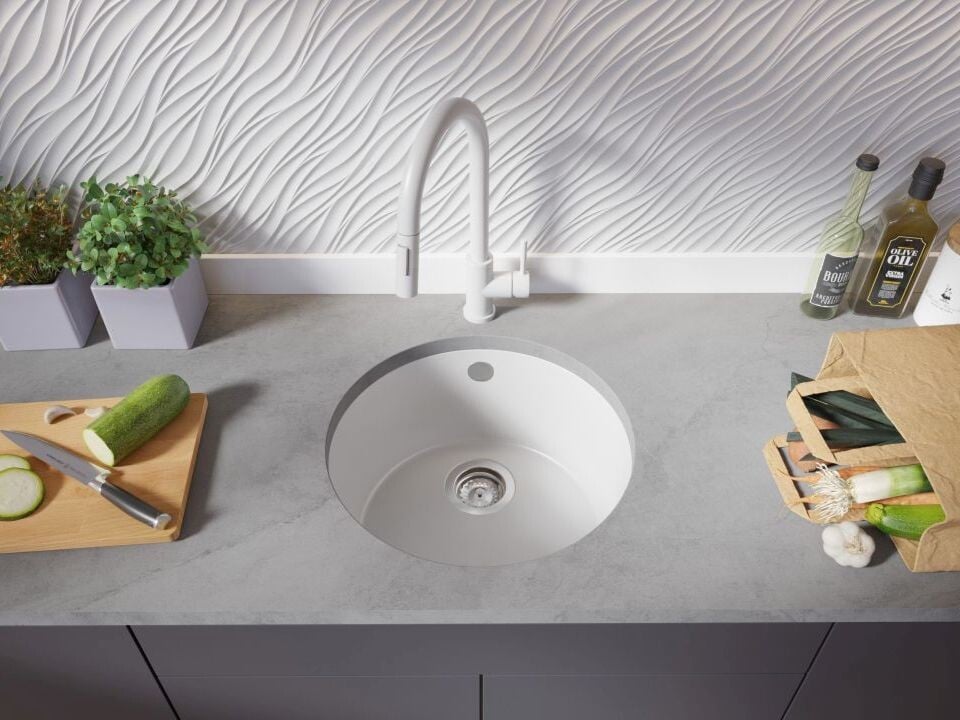 Chiuvetă rotundă din granit sub blat — Valletta 50