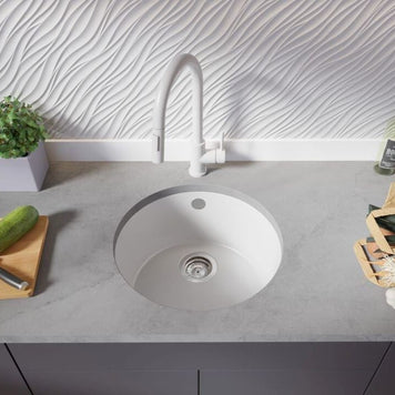 Chiuvetă rotundă din granit sub blat — Valletta 50