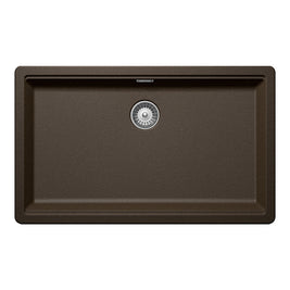 Chiuvetă bucătărie granit compozit Schock Greenwich N-100XL Bronze 750x456 mm, montaj pe/sub blat, maro bronz