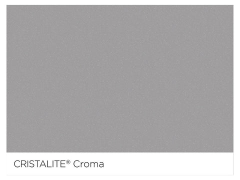 Baterie bucătărie Schock Plutos Cristalite Croma, aspect granit, cartuș ceramic, gri