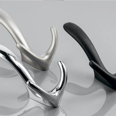 Agățătoare cuier CORDOBA 78x130 mm, negru mat