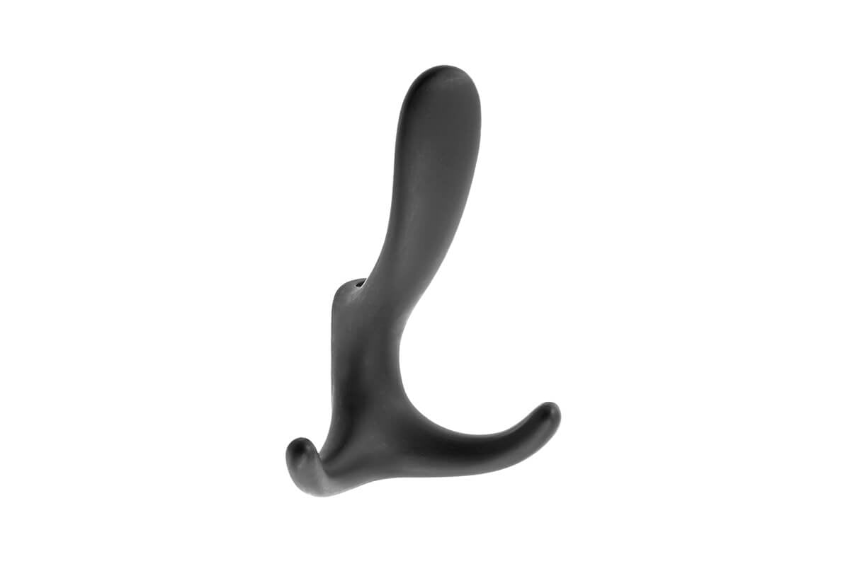 Agățătoare cuier CORDOBA 78x130 mm, negru mat