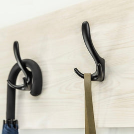 Agățătoare cuier CORDOBA 78x130 mm, negru mat