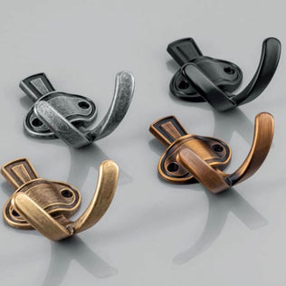 Agățătoare cuier CORUNA M 76x68 mm, negru mat