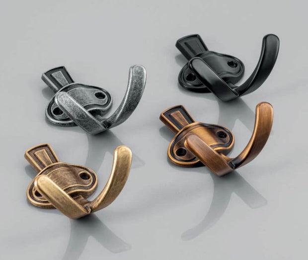 Agățătoare cuier CORUNA M 76x68 mm, negru mat