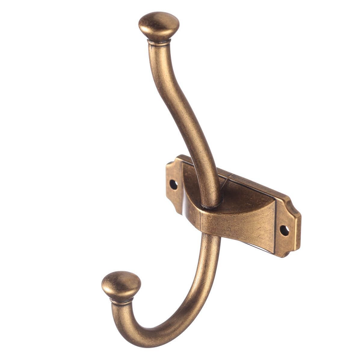 Agățătoare cuier CRAFT 134x66 mm, alamă antichizată