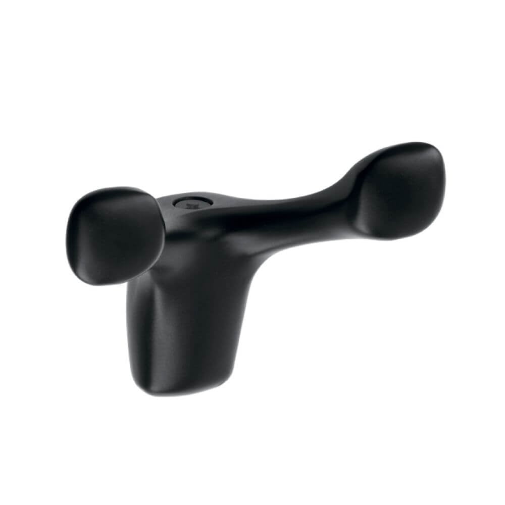 Agățătoare cuier TOLEDO Bo 79x58 mm, negru mat