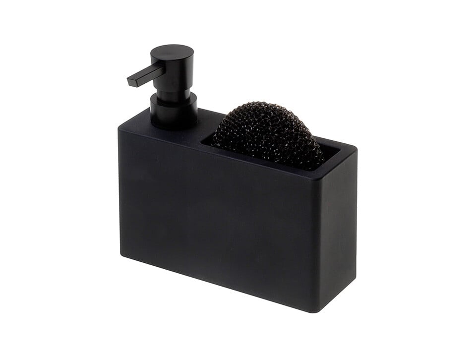Dozator detergent vase cu spațiu pentru burete – dreptunghiular 375 ml