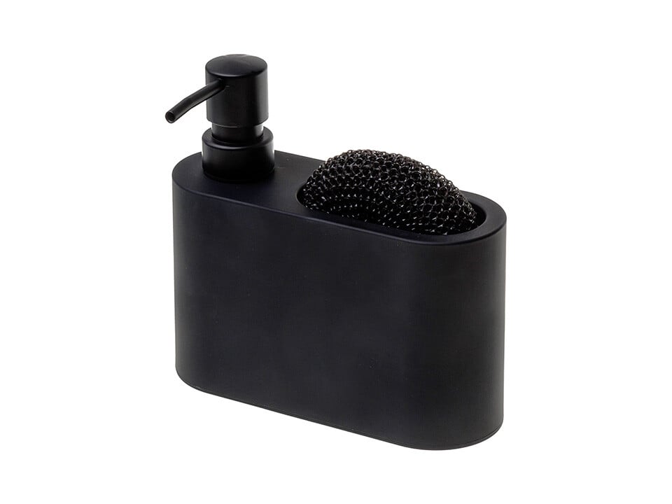 Dozator detergent vase cu spațiu pentru burete – oval 375 ml