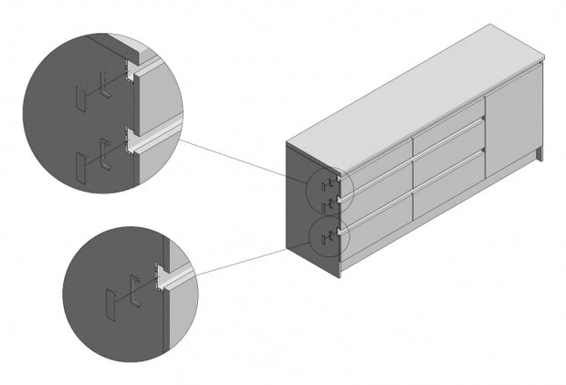 Element capăt deschis profil aluminiu VELLO C, alb mat
